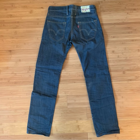 Levi's 504 Straight Mens Size 29 x 32 Zipper Waist Pocket Denim Jeans Low Rise - Picture 11 of 16